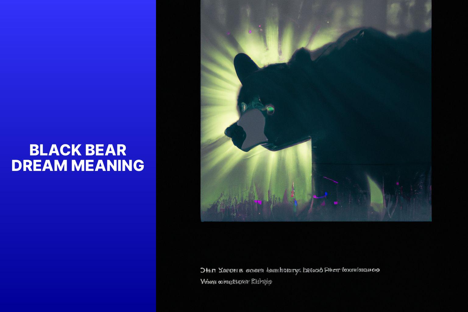 black bear dream meaninggzn0