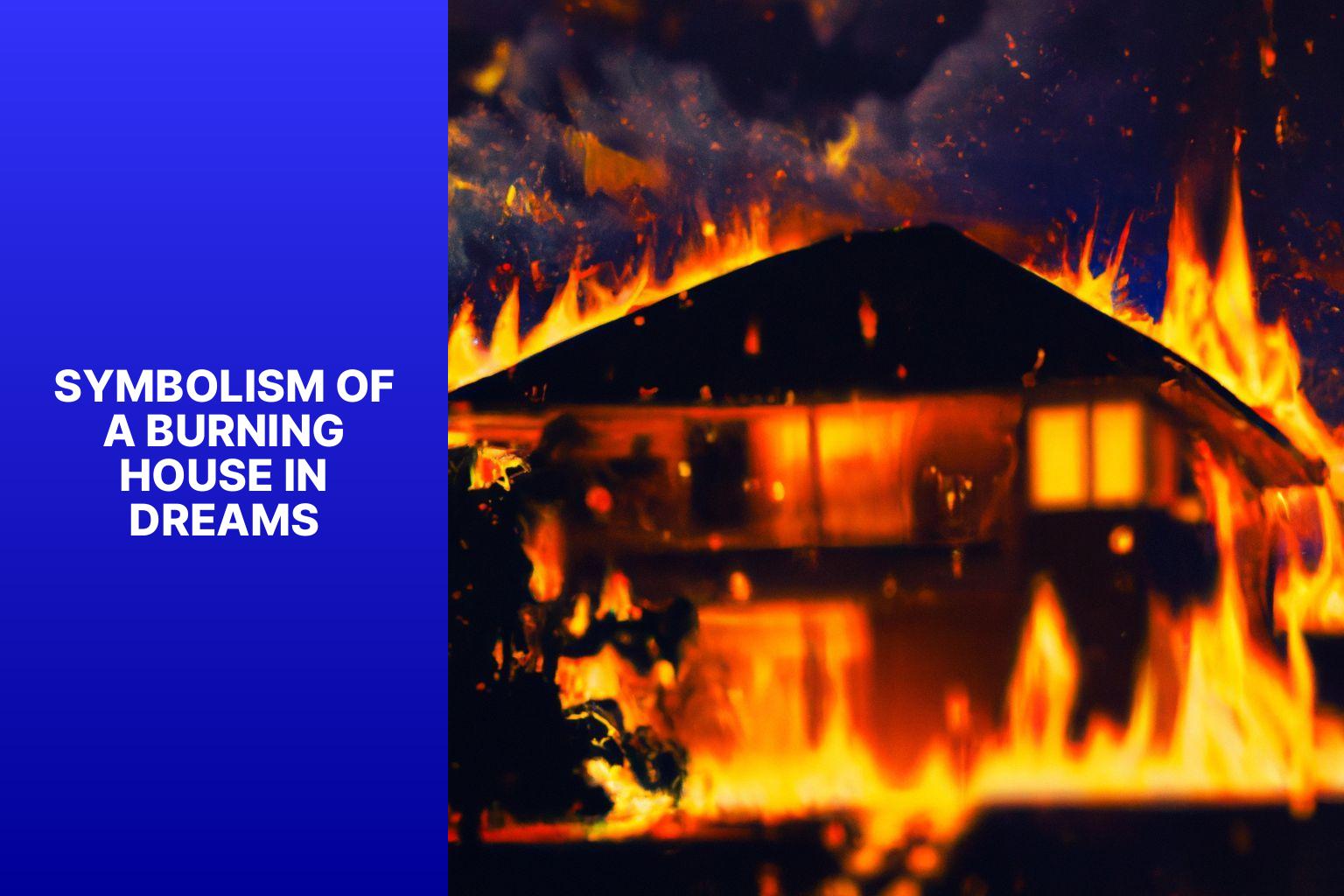 Symbolism of a Burning House in Dreams - burning house dream meaning 