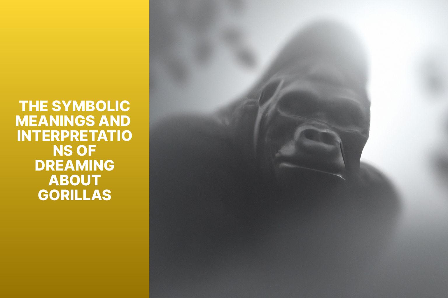 The Symbolic Meanings and Interpretations of Dreaming about Gorillas - gorilla in dream meaning 