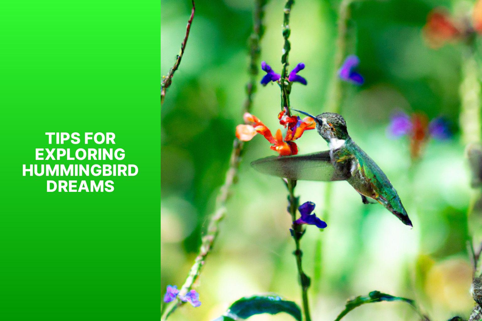 Tips for Exploring Hummingbird Dreams - hummingbird meaning in dream 