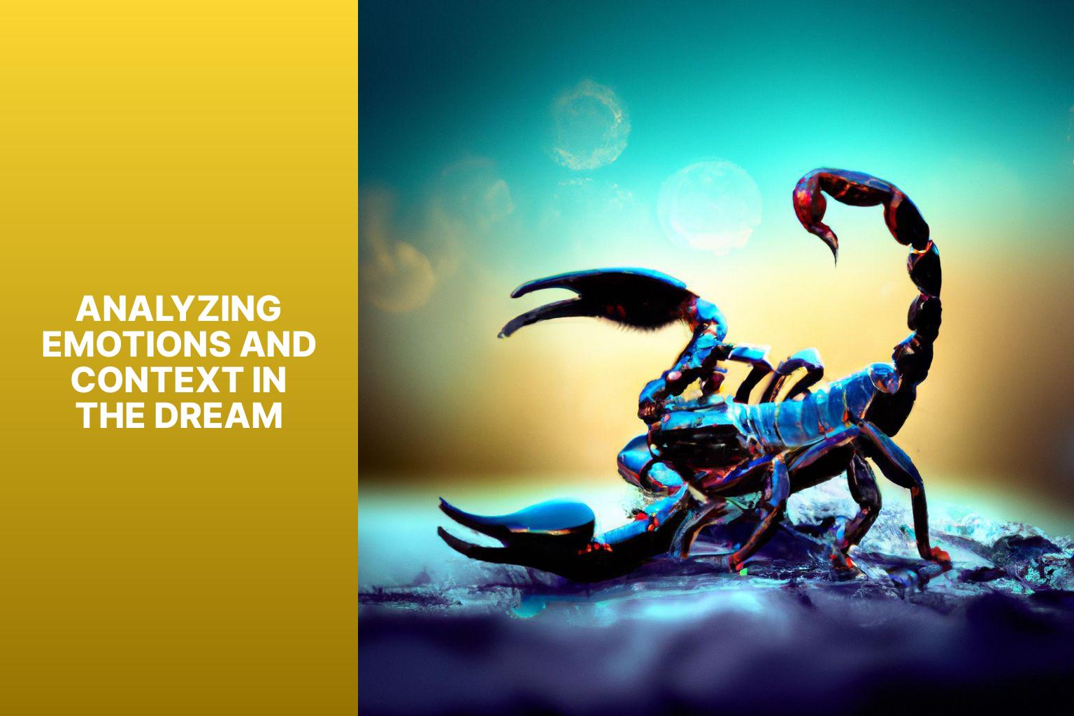 Analyzing Emotions and Context in the Dream - killing scorpion in dream meaning 