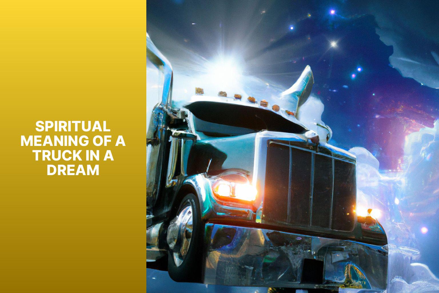 spiritual meaning of a truck in a dream43w7