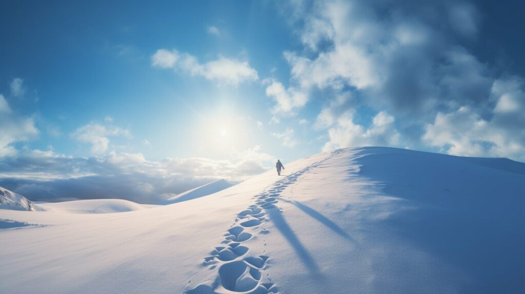 Walking in snow dream meaning