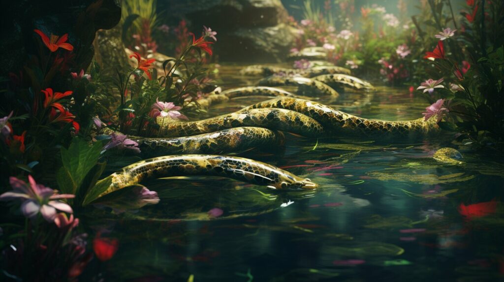 Snakes in Water