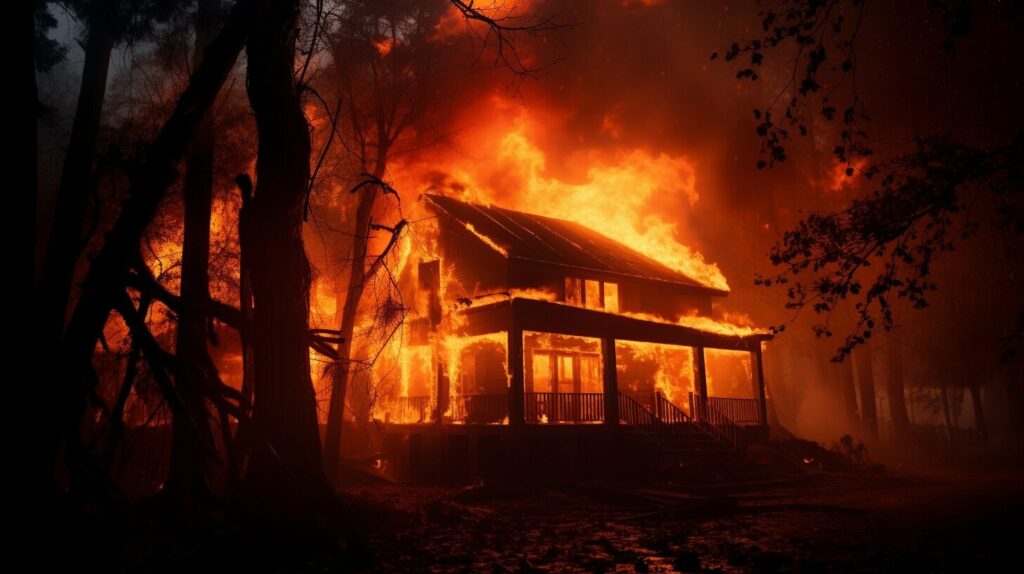 Symbolism of a house on fire in dreams