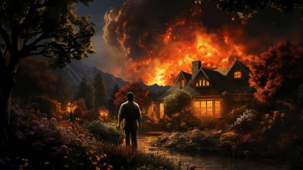 dream analysis of a house on fire with spiritual meaning