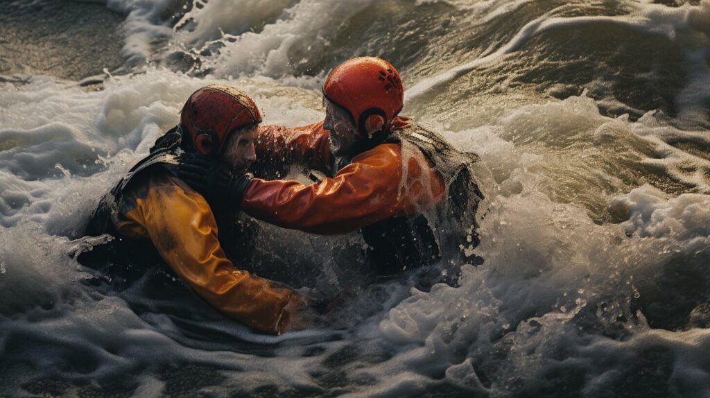 rescuing someone from drowning