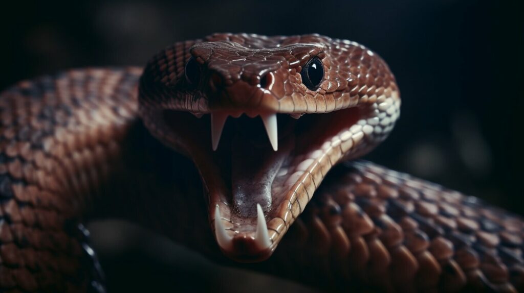 snake biting
